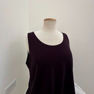 100% Silk Eileen Fisher Women's Scoop Neck Tank